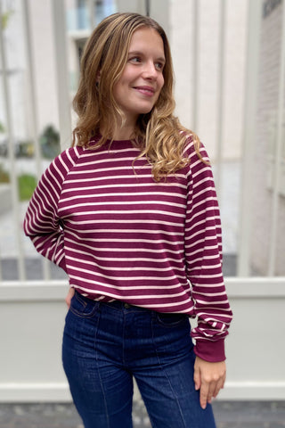 WITSE SWEATER BORDEAUX