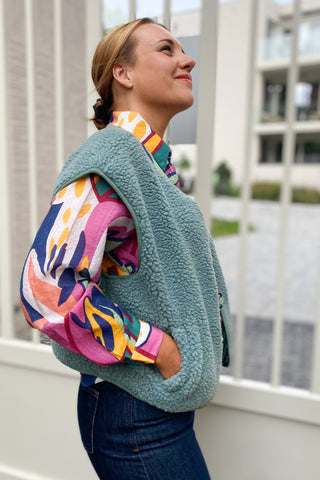 MELINA VEST GREEN