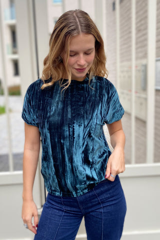 NCEBA VELVET TOP PETROL