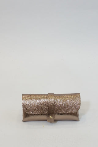 GLASSES CASE GLITTER ROSE TEA