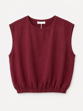 ILONA TOP BORDEAUX