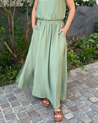 ILONA SKIRT KHAKI (MATCHING SET)