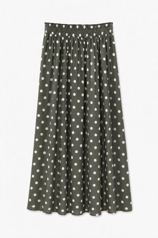 ILONA SKIRT KHAKI POLKA DOTS (MATCHING SET)