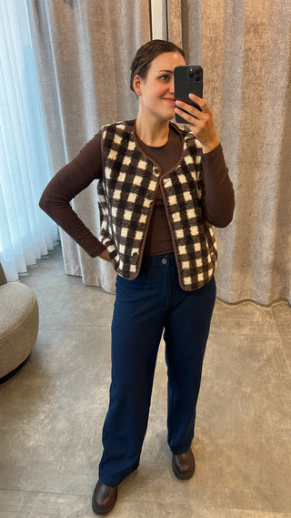 ISERIE VEST BROWN