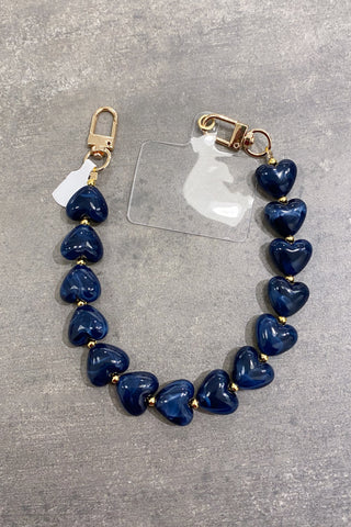 PHONE CORD BLUE HEART