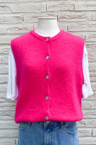 PEGGY GILET FUSHIA