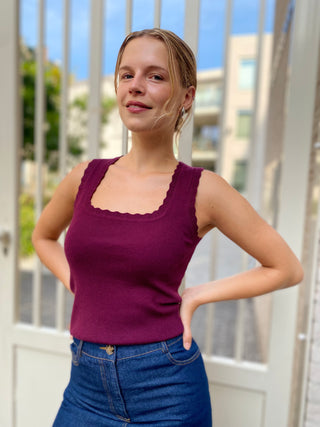 ELISABETH TOP PLUM