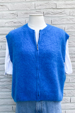 NELLY GILET BRIGHT BLUE