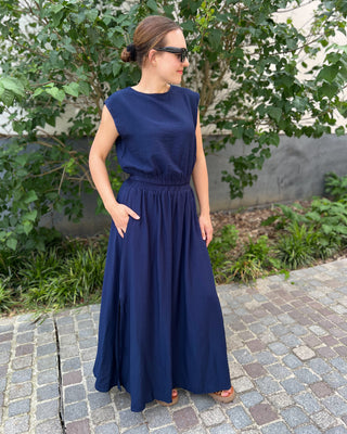 ILONA SKIRT NAVY (MATCHING SET)
