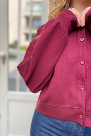 HETTI CARDIGAN BORDEAUX