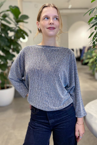 SHILOH BAT BLOUSE SILVER