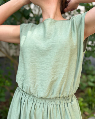 ILONA TOP KHAKI (MATCHING SET)