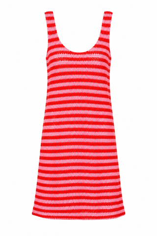 LOTTA DRESS PINK/RED