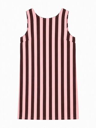 TARA DRESS PINK/ BORDEAUX