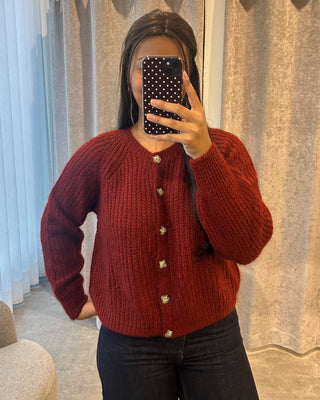 JANNE CARDIGAN RUST