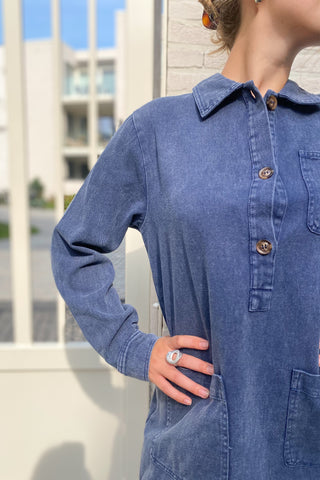 KIKA DRESS NAVY