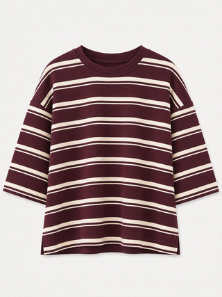 PELDA 3-4 TSHIRT FIG STRIPE