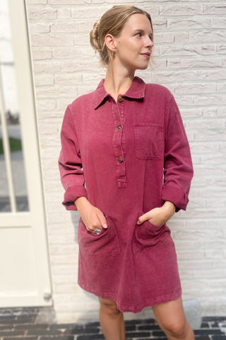 KIKA DRESS BORDEAUX