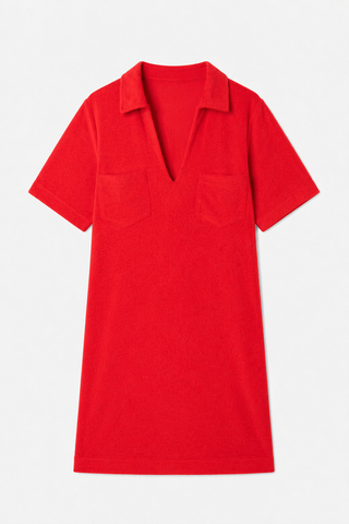 TOWEL DRESS CORAL