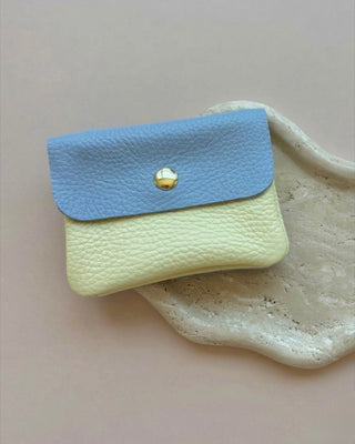 MINNIE DUO WALLET BLUE/YELLOW