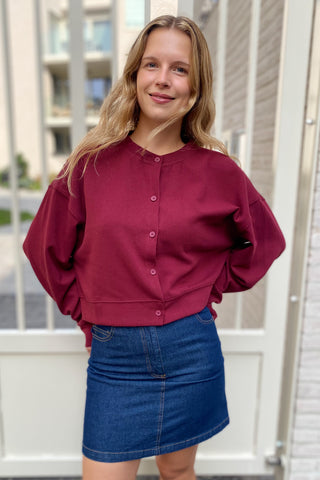 HETTI CARDIGAN BORDEAUX