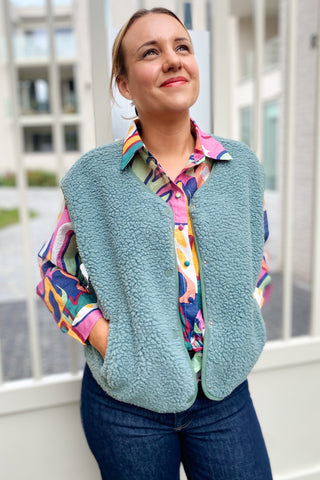 MELINA VEST GREEN