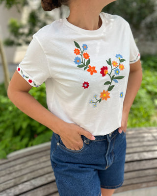 SARAH TEE ECRU