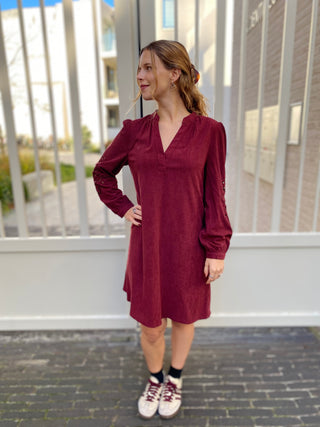 ZHARA DRESS BORDEAUX