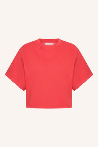 SUKI SWEAT TOP POPPY RED