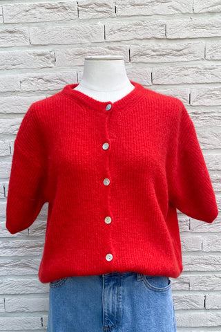 GIA CARDIGAN RED