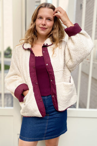 JENTHE JACKET BORDEAUX