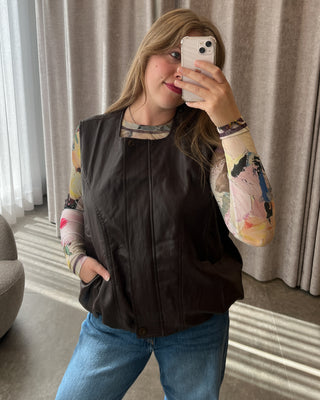 SAAR VEST CHOCO