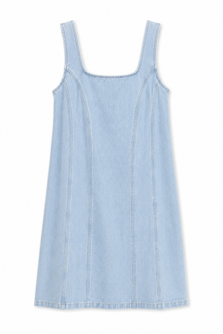 RUTH DRESS BLEACHED DENIM