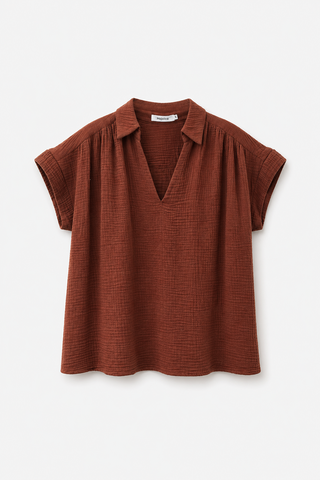 TRUUS BLOUSE CHOCO
