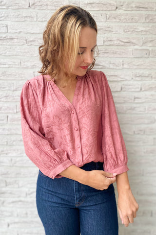 DUA BLOUSE DUSKY ROSE