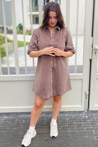 MINA DRESS CHOCO