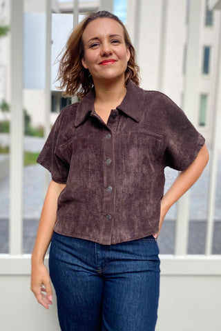 THEA SHIRT BLACK COFFEE