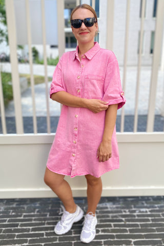 MINA DRESS FUCHSIA