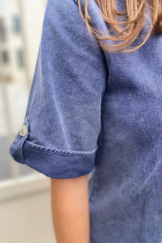 MINA DRESS NAVY