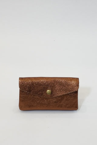 REBA GLITTER WALLET CHESTNUT
