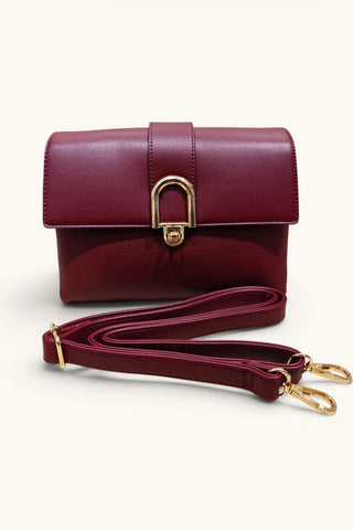 HANNAH HANDBAG BORDEAUX