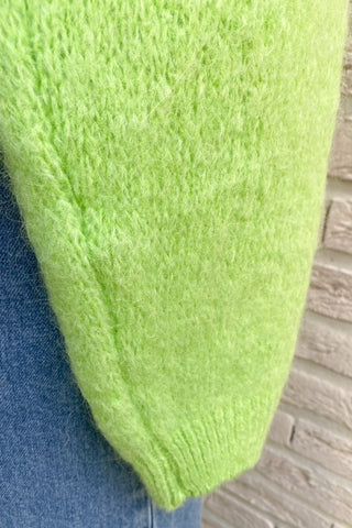 EMMA CARDIGAN GLOWY GREEN