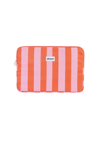 LAPTOP CASE PINK/ORANGE STRIPES