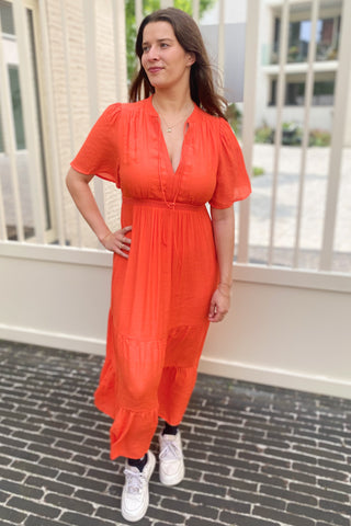 BRITNEY DRESS CORAL