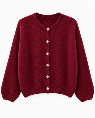 FRANCES CARDIGAN NEW BORDEAUX