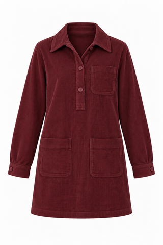 SILKE DRESS BORDEAUX