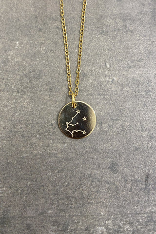 ZODIAC SIGN AQUARIUS STARS IMPRINT