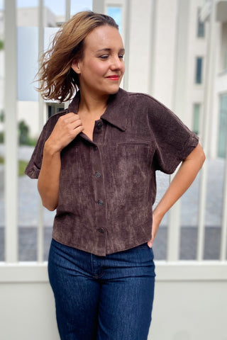 THEA SHIRT BLACK COFFEE