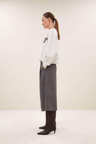 LILI SPEED SWEATER LIGHT GREY MELEE