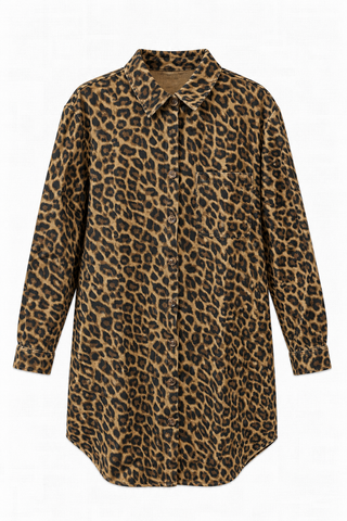 CAROLINE DRESS LEOPARD